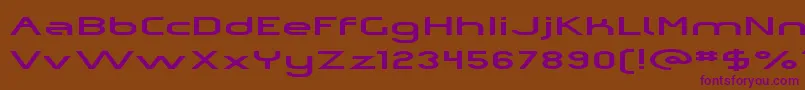 Omiczp   Font – Purple Fonts on Brown Background