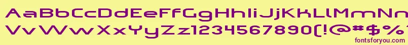 Omiczp   Font – Purple Fonts on Yellow Background