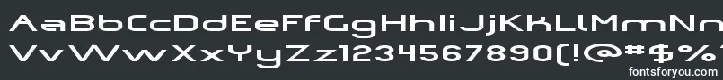 Шрифт Omiczp   – белые шрифты на чёрном фоне