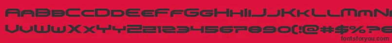 omniboy Font – Black Fonts on Red Background