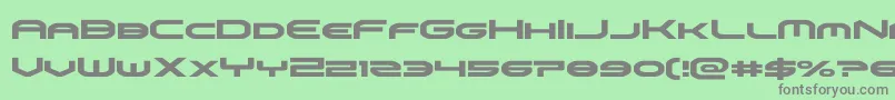 omniboy Font – Gray Fonts on Green Background