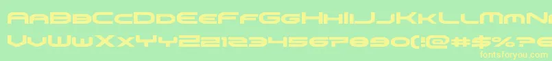 omniboy Font – Yellow Fonts on Green Background