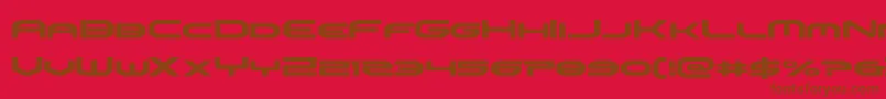 omniboy Font – Brown Fonts on Red Background