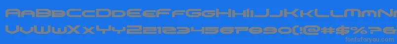omniboy Font – Gray Fonts on Blue Background