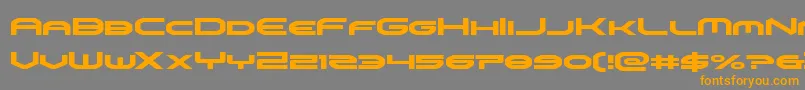 omniboy Font – Orange Fonts on Gray Background