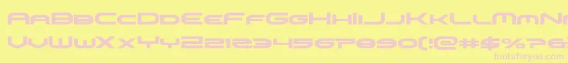 omniboy Font – Pink Fonts on Yellow Background