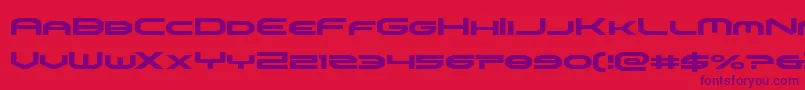 omniboy Font – Purple Fonts on Red Background