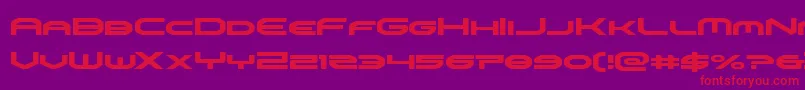 omniboy Font – Red Fonts on Purple Background
