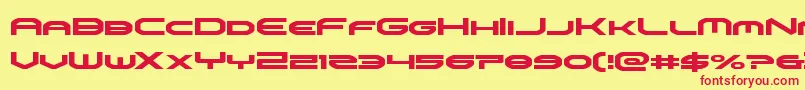 omniboy Font – Red Fonts on Yellow Background