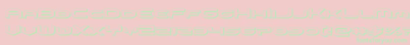 omniboy3d Font – Green Fonts on Pink Background