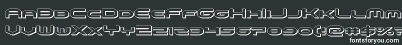omniboy3d-fontti – valkoiset fontit