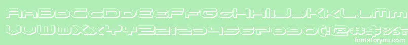 omniboy3d Font – White Fonts on Green Background