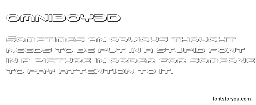 Omniboy3d フォントのレビュー