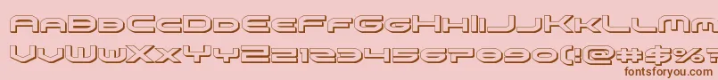 fuente omniboy3d – Fuentes Marrones Sobre Fondo Rosa