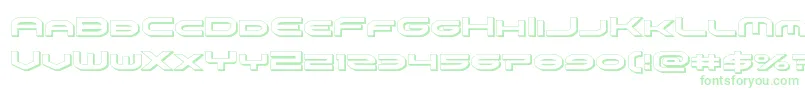 Czcionka omniboy3d – zielone czcionki