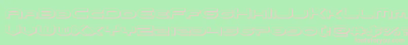 omniboy3d Font – Pink Fonts on Green Background