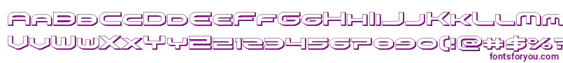 omniboy3d Font – Purple Fonts on White Background