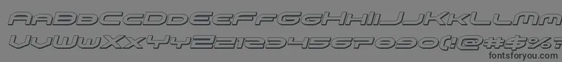 omniboy3dital Font – Black Fonts on Gray Background