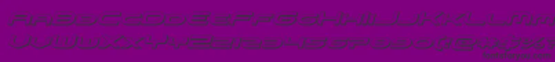 omniboy3dital Font – Black Fonts on Purple Background