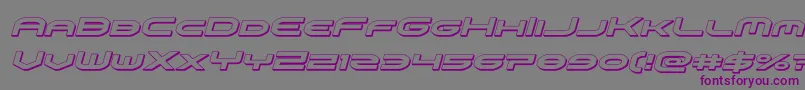 omniboy3dital Font – Purple Fonts on Gray Background