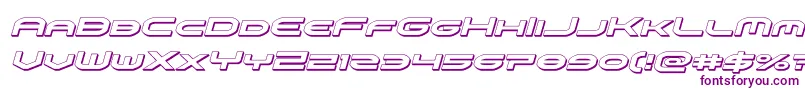 omniboy3dital Font – Purple Fonts on White Background