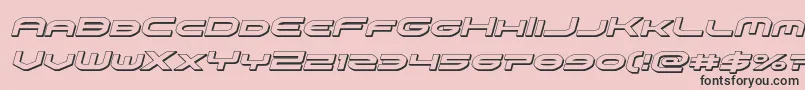 omniboy3dital Font – Black Fonts on Pink Background