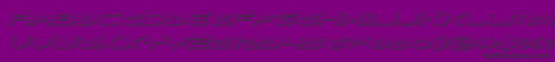 omniboy3dital Font – Black Fonts on Purple Background