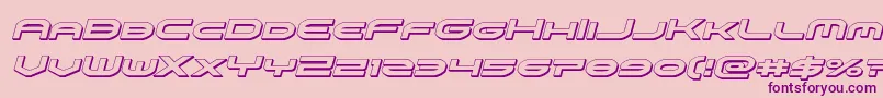 omniboy3dital Font – Purple Fonts on Pink Background