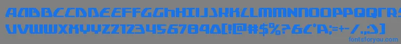 Globaldynamicscond Font – Blue Fonts on Gray Background