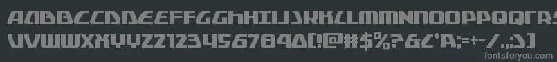 Czcionka Globaldynamicscond – szare czcionki na czarnym tle
