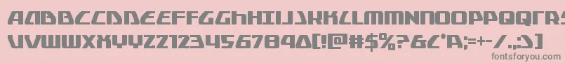 フォントGlobaldynamicscond – ピンクの背景に灰色の文字