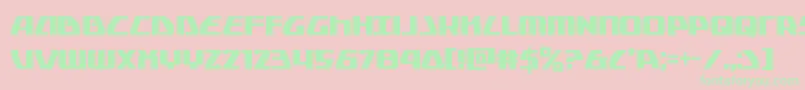 Globaldynamicscond-Schriftart – Grüne Schriften auf rosa Hintergrund