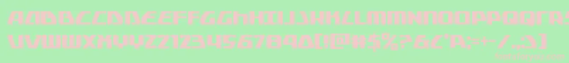 フォントGlobaldynamicscond – 緑の背景にピンクのフォント
