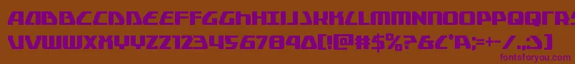 Globaldynamicscond Font – Purple Fonts on Brown Background