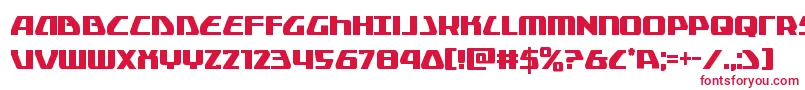 Globaldynamicscond Font – Red Fonts on White Background