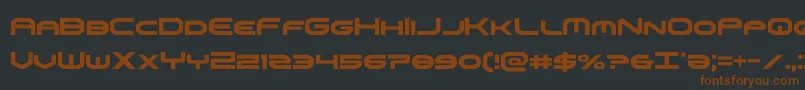 omniboycond Font – Brown Fonts on Black Background