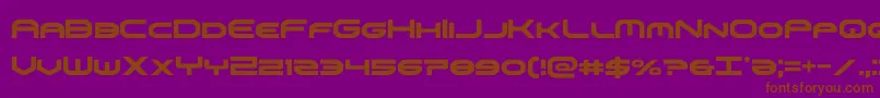 omniboycond Font – Brown Fonts on Purple Background
