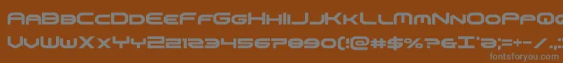 omniboycond Font – Gray Fonts on Brown Background