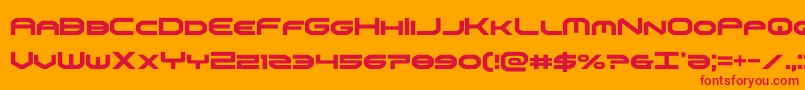 Шрифт omniboycond – красные шрифты на оранжевом фоне