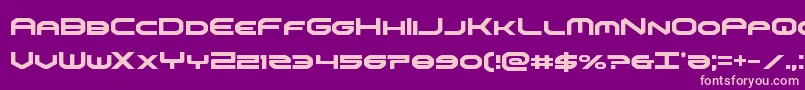 omniboycond Font – Pink Fonts on Purple Background