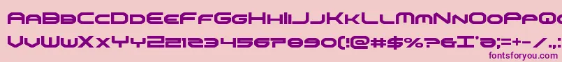 omniboycond Font – Purple Fonts on Pink Background