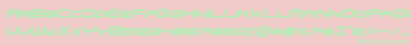 omniboycondital Font – Green Fonts on Pink Background