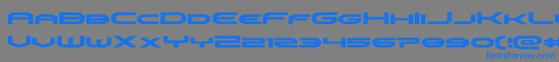 omniboyexpand Font – Blue Fonts on Gray Background
