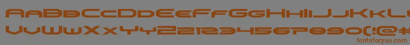 omniboyexpand Font – Brown Fonts on Gray Background