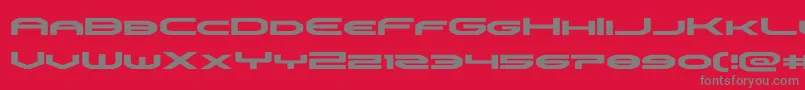 フォントomniboyexpand – 赤い背景に灰色の文字