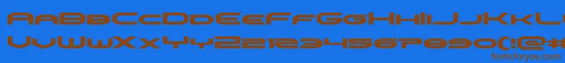 Шрифт omniboyexpand – коричневые шрифты на синем фоне