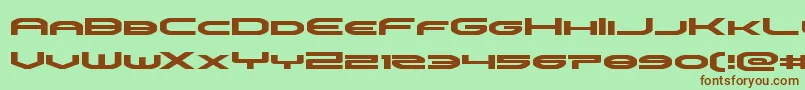 Шрифт omniboyexpand – коричневые шрифты на зелёном фоне
