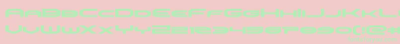 omniboyexpand-fontti – vihreät fontit vaaleanpunaisella taustalla