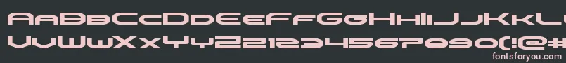 omniboyexpand Font – Pink Fonts on Black Background