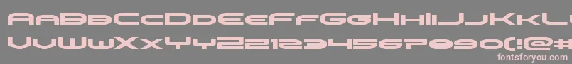 フォントomniboyexpand – 灰色の背景にピンクのフォント